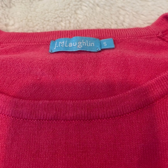 EUC J. McLaughlin pink sweater 5T - Picture 2 of 3